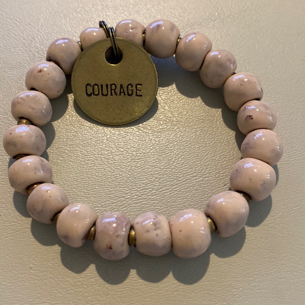 Simbi Haiti bracelet courage charm